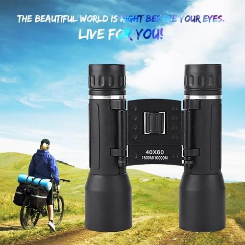 HD 40X60 Zoom Powerful Monocular Binocular BAK4 Metal Body Folding Portable Telescope for Military Fan Concert Hunting Trip