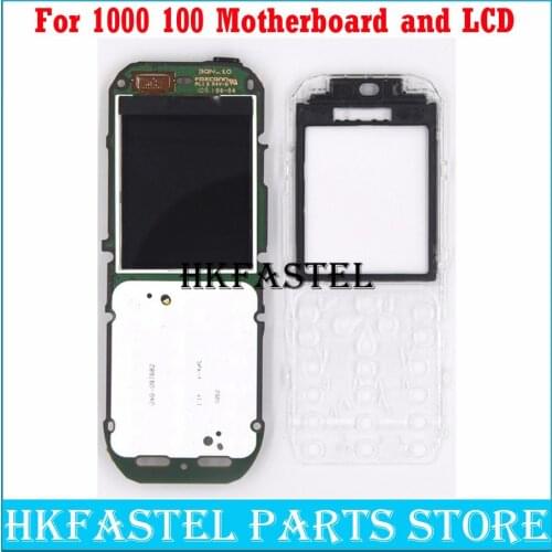 HKFASTEL For Nokia 1000 100 LCD display + Motherboard replace Mobile Phone Motherboard With russian language