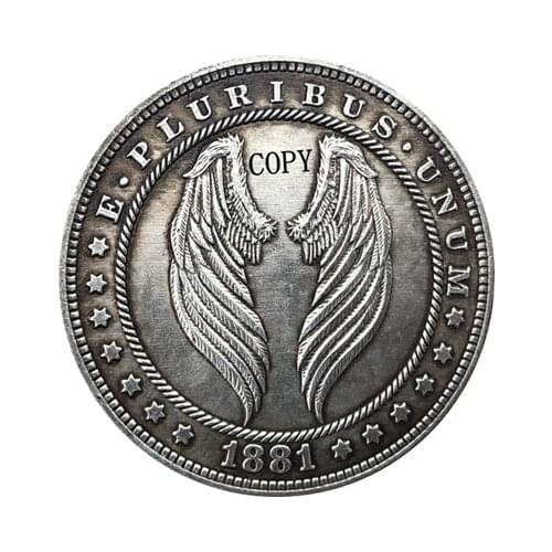 Hobo Nickel 1881-CC USA Morgan Dollar COIN COPY Type 171