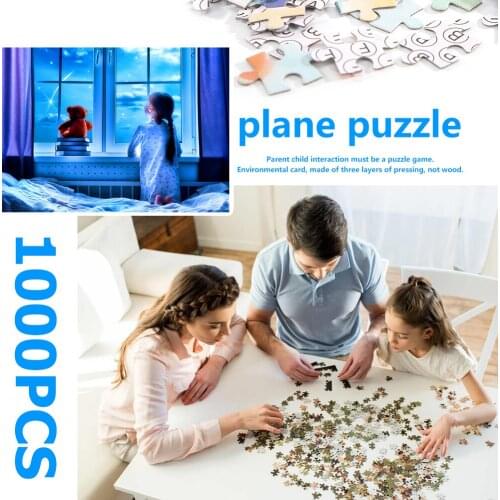 Intellectual Puzzle Combination Paper Educational Jigsaw Assembling Toys 1000pcs DIY Character Static Puzzle for Kids Adults