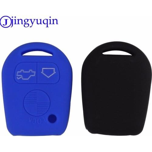 Jingyuqin 3 Buttons Remote Silicone Key Cover Case For BMW E31 E32 E34 E36 E38 E39 E46 Z3 Key Wallet Car Styling