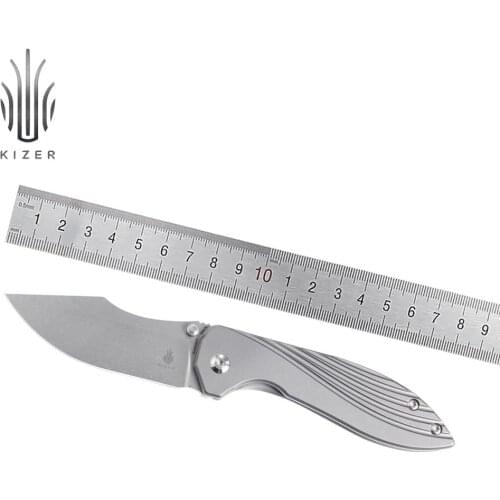 Kizer EDC Knife KI4548A1 2020 New Ceramic Ball Bearing Knife Titanium Handle Survival Tools