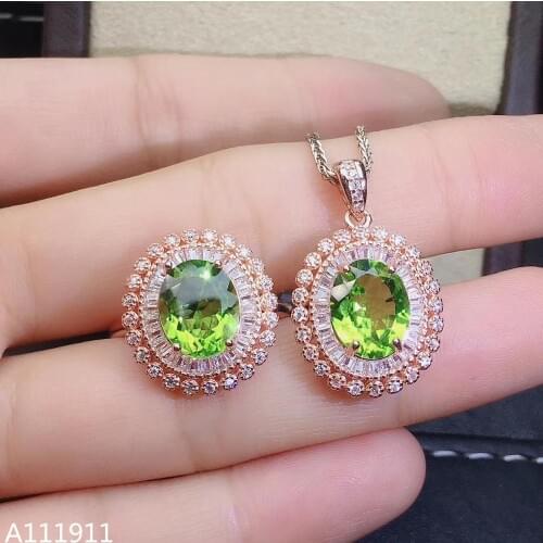 KJJEAXCMY fine jewelry 925 sterling silver inlaid Natural jasper pendant ring Female suit fashion support detection exquisite