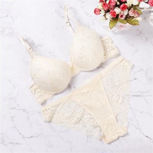 2018 new intimates super Sexy Underwear push up bra multi colors straps lace women bra set Japanese Lingerie set