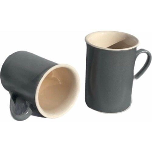 Mugs Ceramic Coffee Cup and Saucer Straight Latte Cup Cappuccino Couple Espresso Coffee Cups Drinkware Morning Gift