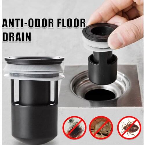 Kitchen Home Anti-Odor Floor DrainFloor Drain Filter Hair Stopper Catcher Sink Strainer Protectors Bathroom Toilet Tub