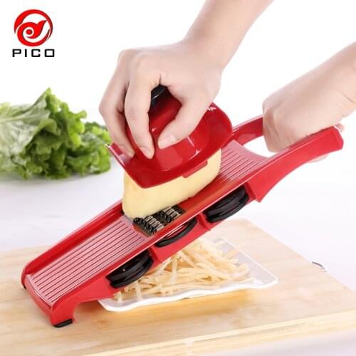 Multifunctional Vegetable Cutter with 6 Interchangeable Stainless Steel Blades cooking tool Mandoline Slicer Peeler Grater ZL268