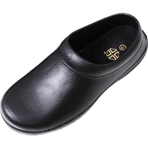 Hotel Restaurant Kitchen Chef Shoes Non-slip Waterproof Oil-proof Work Shoes Slip On Resistant Safety Shoes Clogs Big Size 35-47