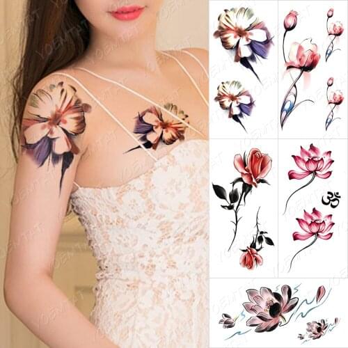 Waterproof Temporary Tattoo Sticker Lion Child Kid Tatto Arm Wolf Prayer Cross Wild Animals Body Art Arm Fake Sleeve Tatoo Women