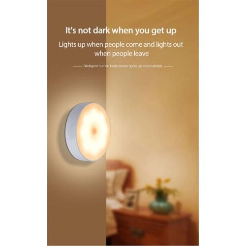 Hot LED Night Lamp With Motion Sensor Warm/White Wall Decor Lamp For Home As Childrens Night Light For Kitchen/Cabinet/Wardrobe