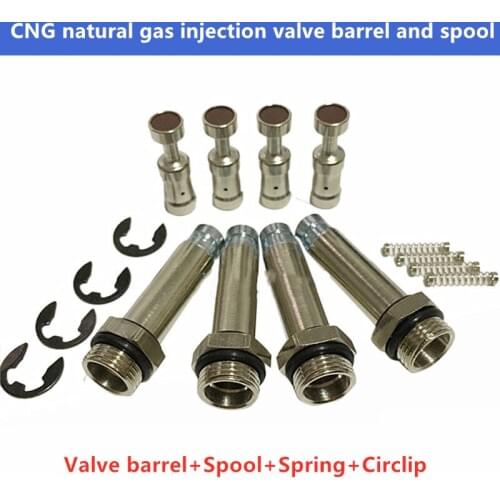 CNG Spray Rail Spool Valve Barrel Auto Gas Accessories Gas Injection Rail Oil To Gas Injection Rail Repair Kits