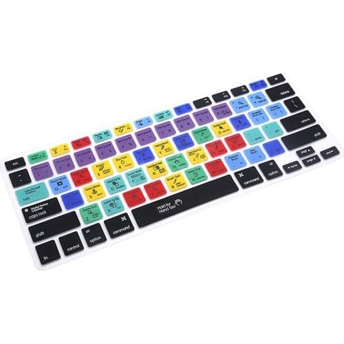 For Macbook Air Pro Retina 13 15 17 G6 Latest Functional Final Cut Pro Shortcut Photoshop PS Silicone US Keyboard Cover Skin