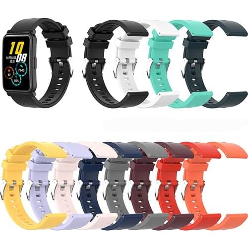 Silicone Watchband for Honor MagicWatch2 42mm Wristwatch Strap Bracelet Belt for HONOR watch ES Watch Strap