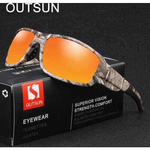 OUTSUN Brand Sunglasses Classic High Quality PC Frame Lens Polarized UV400 Outdoor Sports Sun Glasses For Men Women oculos gafas