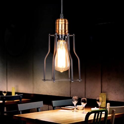 Modern classical iron pendant lights industry hang lamp lustres de sala E27 LED lamp for stairs&porch&bar&dining room CYDD011