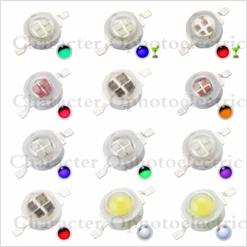 10pcs High Power LED Chip 5W LED SMD COB 5 W Natural Cool Warm White Red Blue Green Cyan Full Spectrum Grow Light Epistar