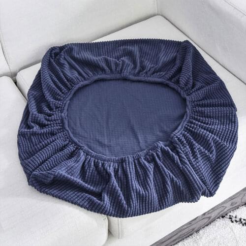 Universal Corn Fleece Pure Color Combination Sofa Seat Cushion Cover for Living Room Anti-Skid Chaise Longue 1 2 3 4 Seats