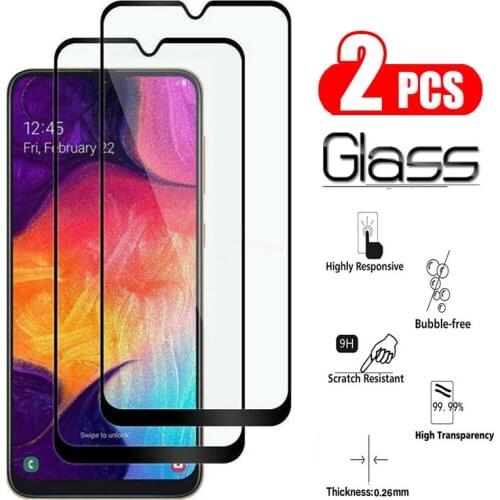 2Pcs protective glass for samsung a50 case for samsung galaxy a50 a70 sansum a30 20 30 a safety tempered glass