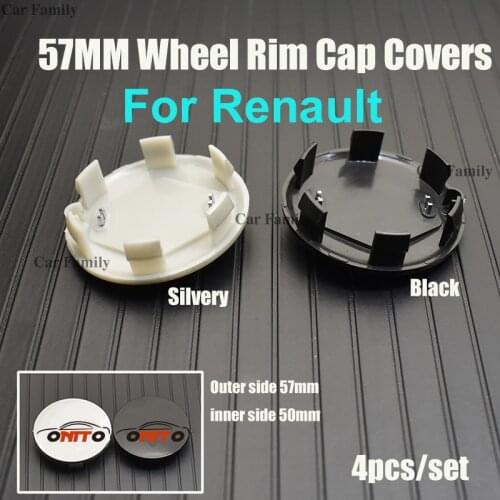 4pcs/set Original 5.7cm 57mm ABS for Megane/Clio/Laguna/Twingo/Espace Auto Car Wheel Rims Cap Wheel Hub Center Caps Covers Badge