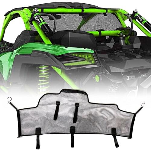 Rear Black Windscreen Mesh Fit For Can-Am Maverick X3 Max R 2017-2018 Models