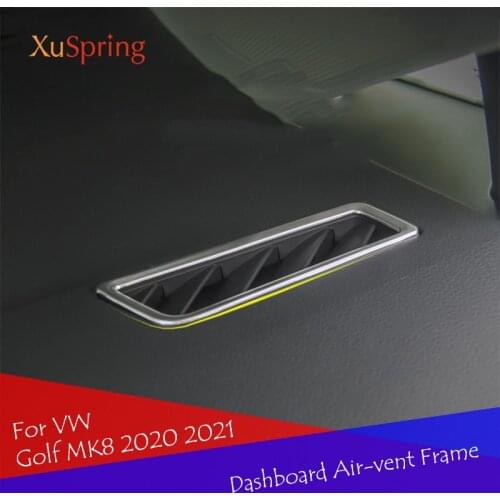 For VW Golf 8 MK8 2020 2021 Car Dashboard A Pillar Air Outlet Vent Trim Frame Sticker Styling Accessories