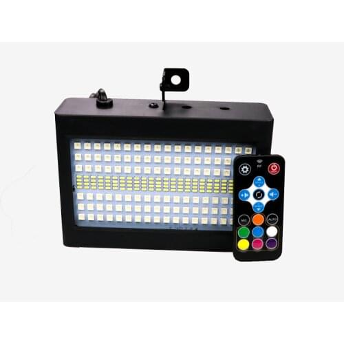Hot sale LED Double color 204 strobe light with remote sound control for dj disco party wedding stage LED flash strobe light