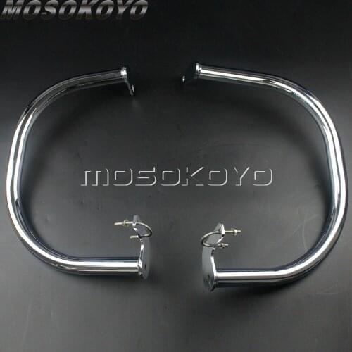 Chrome Motorcycle Engine Guard Crash Bar For HONDA RC50 RC53 VT750C2B Black Spirit Phantom VT750C4 VT750C5 Shadow VT750DC Spirit