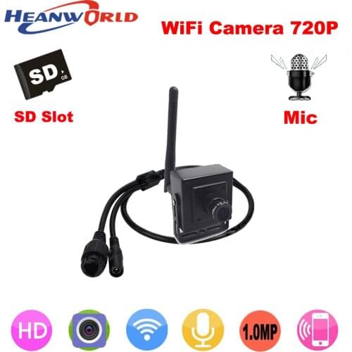 Heanworld 720P IP camera wireless microphone P2P cam HD wifi camera cctv security system with audio for home security IP cam