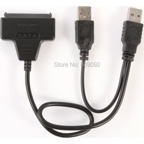 USB3.0 to SATA 22Pin 7+15 Pin Adapter Cable for 2.5 inch HDD Hard Disk External Power Hard Disk Drive Converter