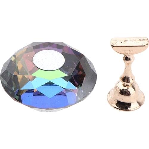 Beautiful Detachable Magnetic Nail Art Tips Holder Crystal Gel Nails Display Chess Board Sets