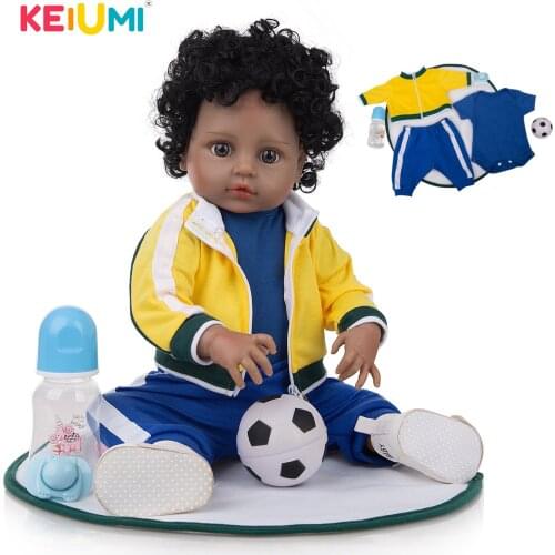 Brazilian Style Full Silicone Bebe Reborn Boy Dolls Tan Color Newborn Toddler Boneca Bath Doll Toys For Children Birhtday Gift