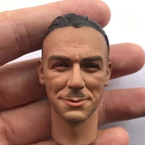 1/6 Scale Kurt Mayer Head Sculpt WWII Germany Armored Car Male Soldier Head Carving Model Toys