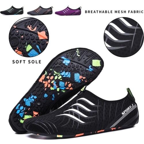 Soft Wading Water Shoes Socks Men Summer Aqua Shoes Woman Yoga Shoes Swimming Diving Sandals Beach Slippers Barefoot Sneakers