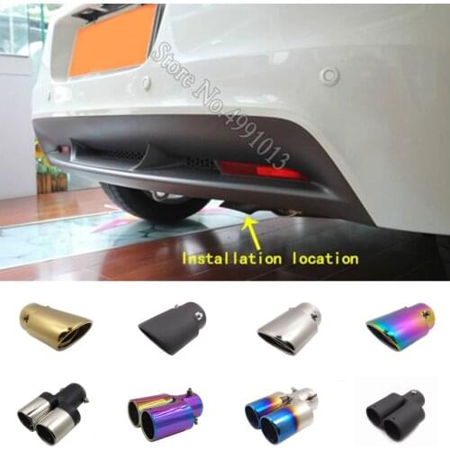 For Honda CRZ CR-Z 2012-2018 car stickers cover muffler exterior back end pipe dedicate exhaust tip tail outlet ornament 1pcs