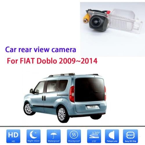 Fisheye lens Starlight Night Vision Car Rear View Camera For FIAT Doblo 2009 2010 2011 2012 2013 2014 Night Vision Waterproof
