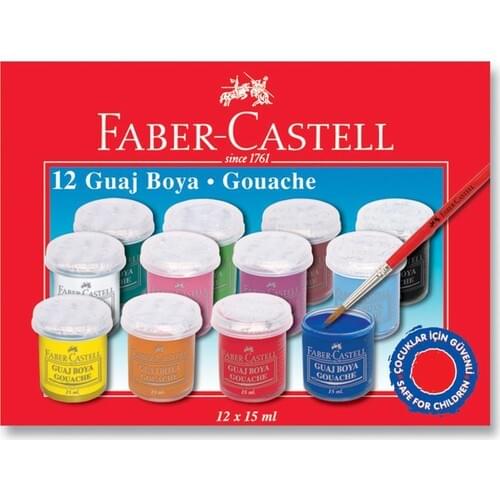 Professional Gouache, Original, 6,12 Color x 15ml, Oil Paint, Brush, Paint Set, Watercolor, School Supplies