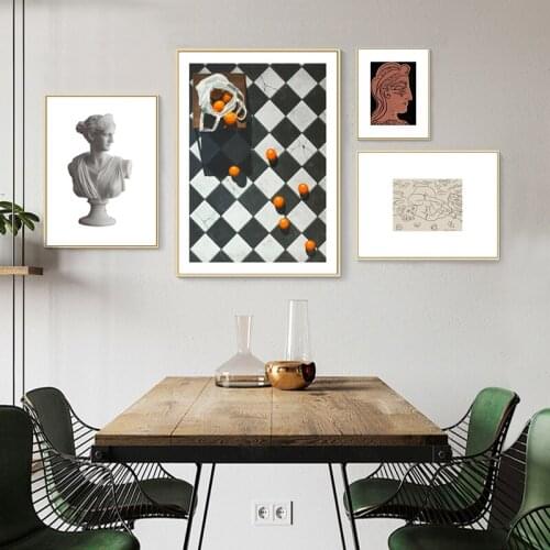 Nordic Venus Plaster Statue Canvas Poster and Print Matisse Abstract Painting Wall Art Picture for Living Room Aisle Home Decor