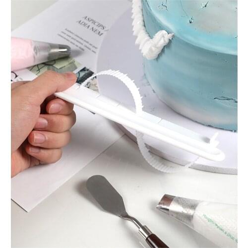 Cake Curved Flower Arranging Aid Fondant Cake Edge Cake Curved marker Cream Decorating DIY Bakeware Tableware Kitchen Cake Tool