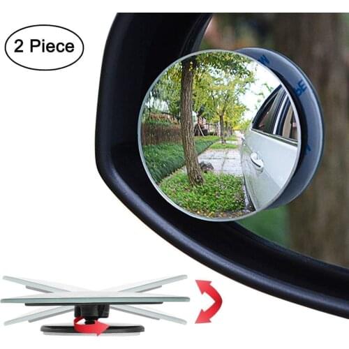 Car Adjustable Angle Blind Spot Assisted Mirror HD Blind Spot Mirror Adjustable Car Rearview Convex Mirror for Car Reverse Wide