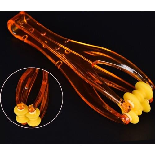 1PCS 2 Rollers Elastic Handle Relax Finger Joints Hand Massager For Lover Parents Blood Circulation Massage Tool