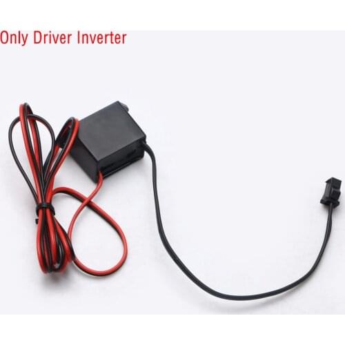 DC12V Glow Cable Strip Light EL Wire Power Driver Controller 1-5M Mini Neon Inverter Supply Adapter Flexible Neon Wire Driver