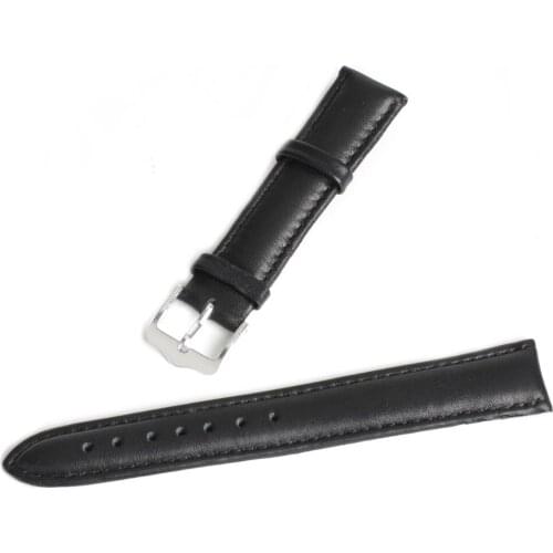 14mm Brand New Genuine Leather Watch Band Strap Watchband for Women Dress Watch Gift Black life Waterproof