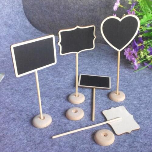 20pcs Mini Vintage Decor Chalkboards Small Rectangle Event Decorations Creative Small Blackboard Home Handicraft Message Board