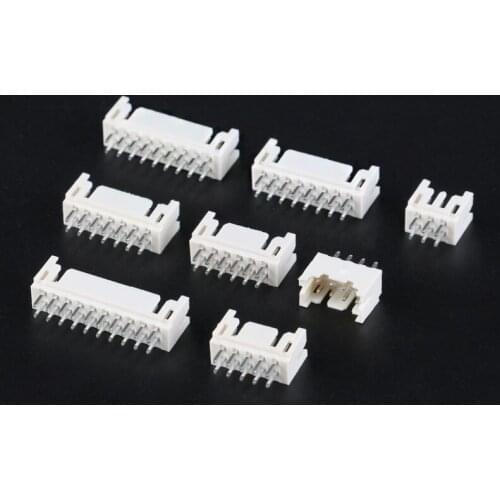 20pcs PHD2.0 double row plug-in connector straight needle rubber shell reed combination spacing 2mm 3/4/5/6/7/8/9/10P