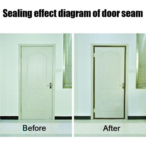 25mm Silicone Self Adhesive Door Seal Strip Weather Stripping Silicone Bottom Door Seal Soundproof Doors and Windows SUB Sale