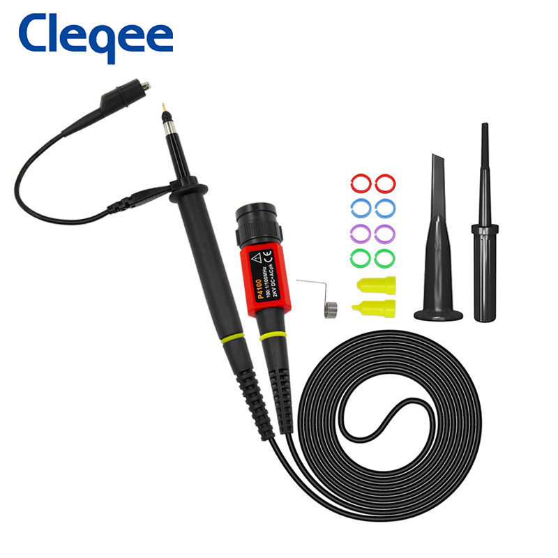Cleqee P4100 1PCS Oscilloscope Probe 100:1 High Voltage Withstand 2KV 100MHz for Oscilloscope wholesale