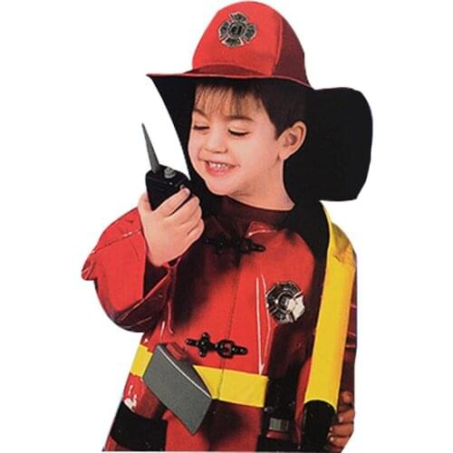 Children Kids Halloween Christmas Party Cosplay Firefighter Fireman Costume Fancy Dress Girl Boy Cosplay