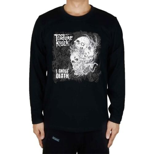 5 designs Punk Style Torture Killer Rock men women long sleeve shirt punk death heavy Melodic metal Gothic horrible Skull Tee