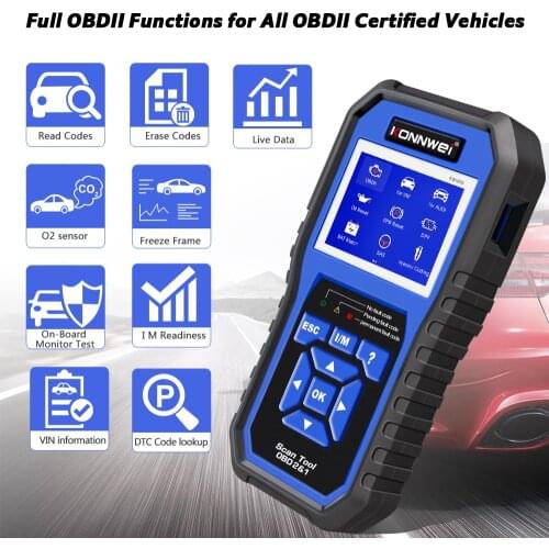 KONNWEI KW450 OBD2 Diagnostic Tool for VAG Cars VW Audi ABS Airbag Oil ABS EPB DPF SRS TPMS Reset Full Systems Scanner VAG COM