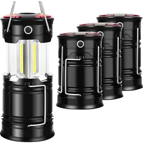 Camping Lanterns Led Lanternsrechargeable Hurricane Emergency Light For Storm Outages Outdoor Portable Collapsible
